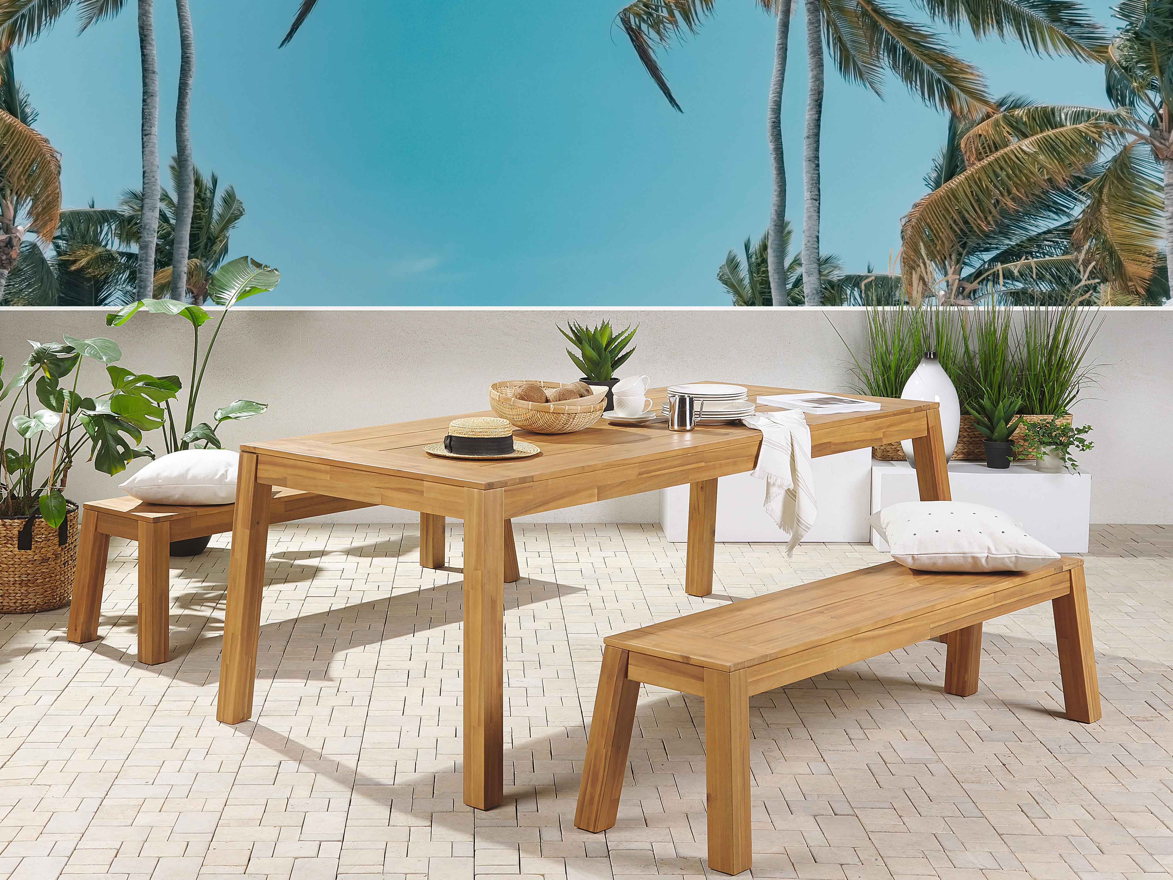 Tuinbank LIVORNO 169 cm Acaciahout Bruin