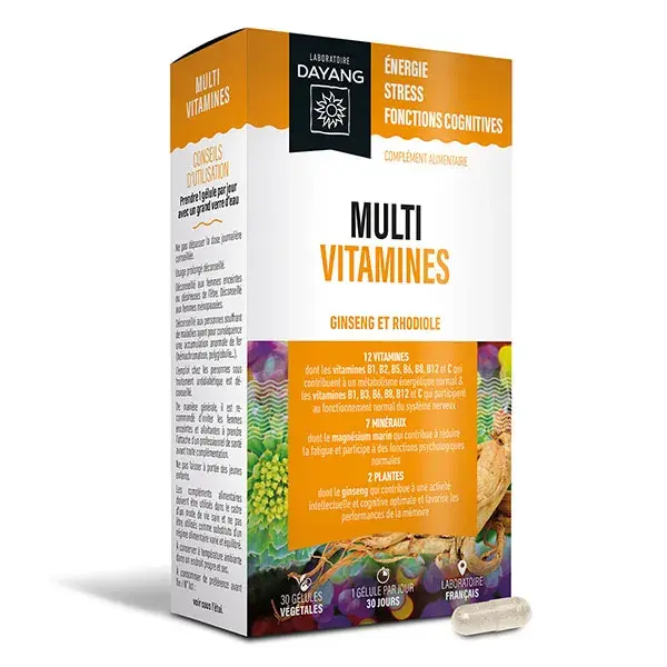 Complexo multivitamínico Dayang com ginseng e rhodiola, 30 cápsulas