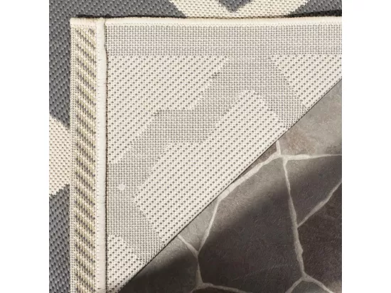 Tapis Anthracite & Beige 160 X 231 cm - Samanna