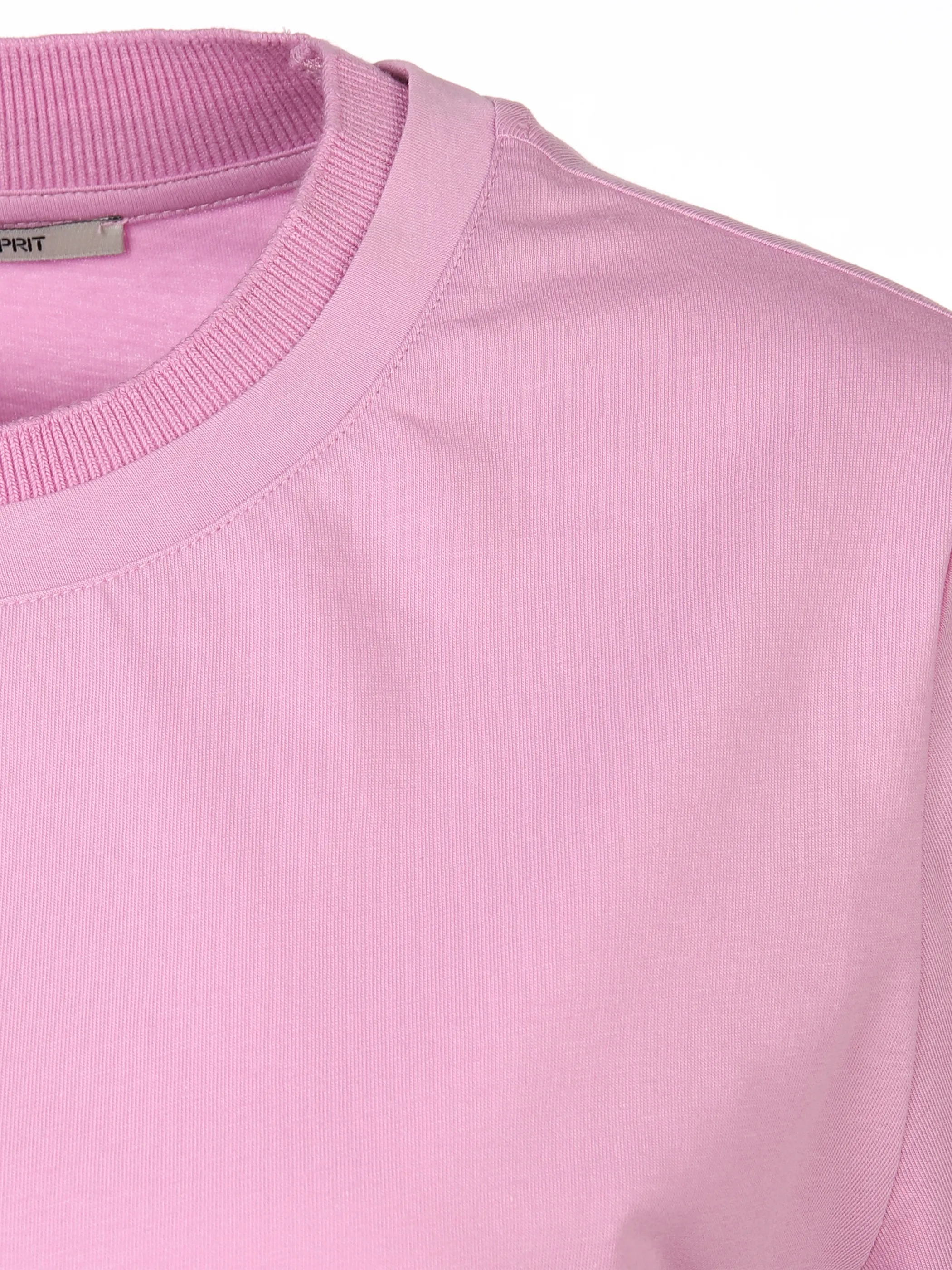 Damen Shirt mit geripptem Ausschnitt