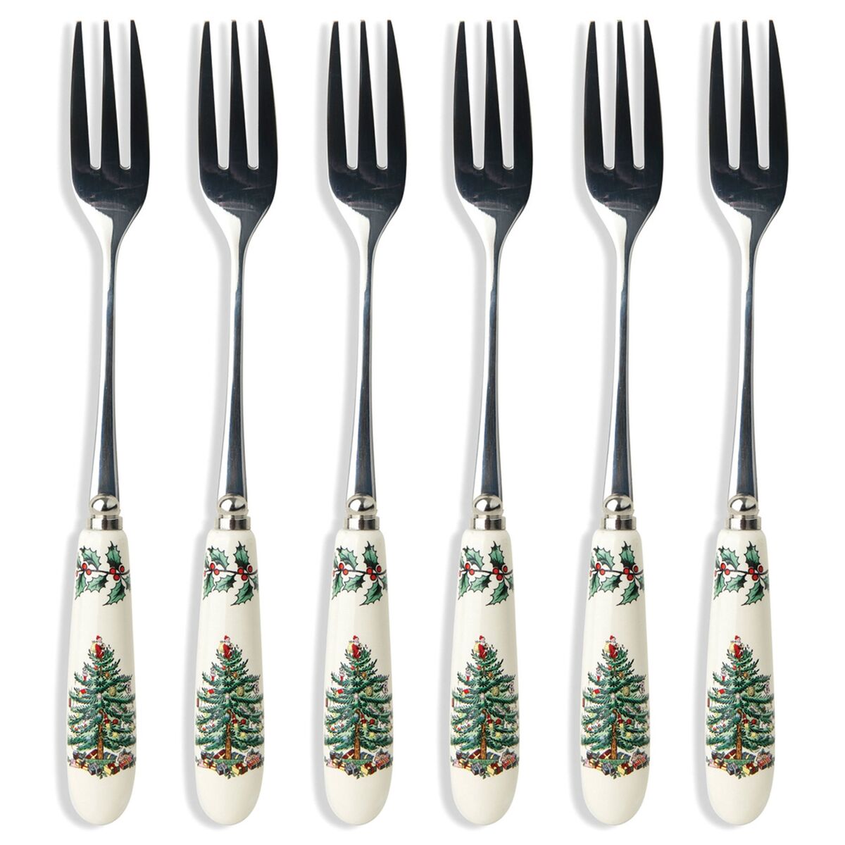 Christmas Tree dessertgaffel, 6-stk