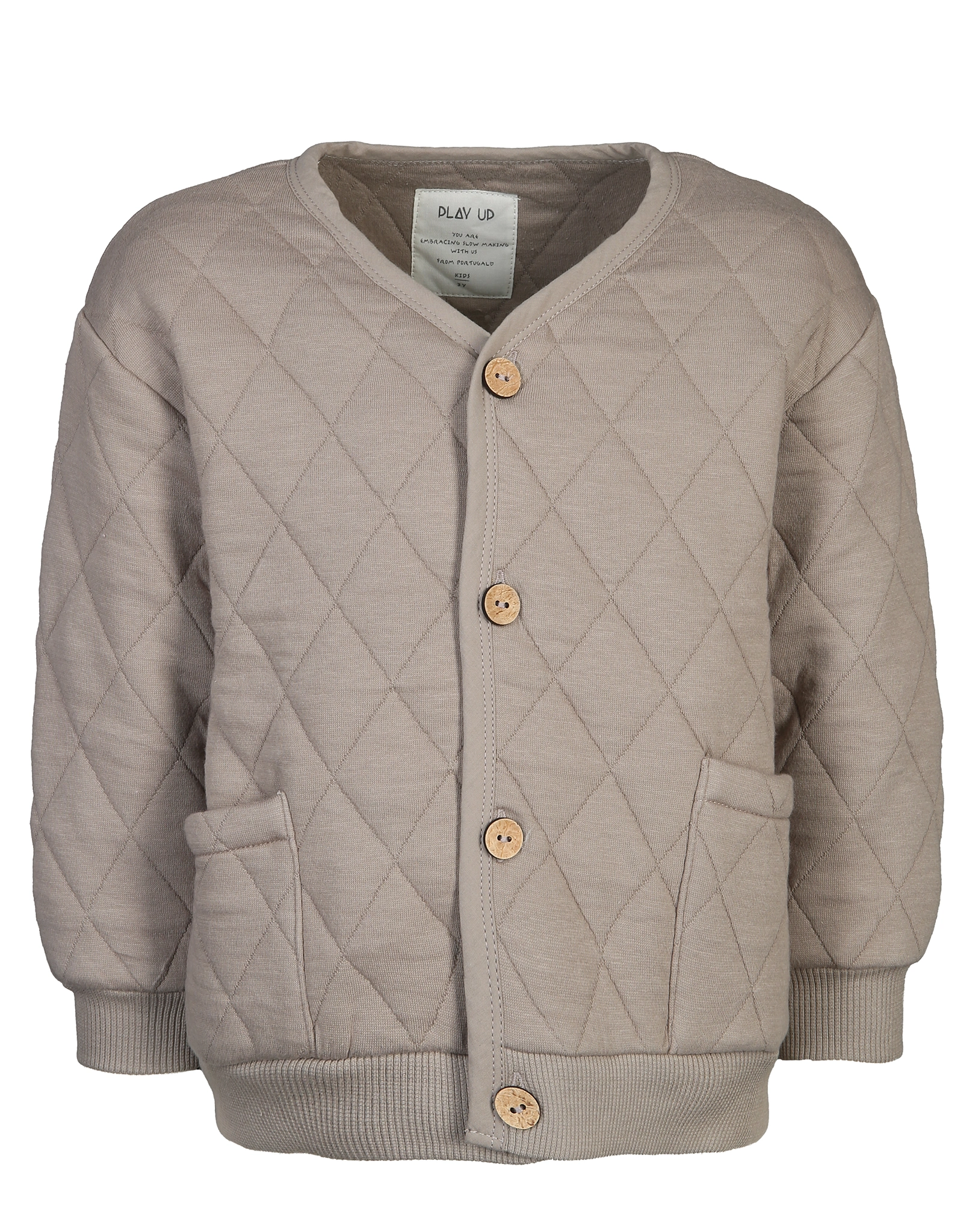 Jacke CHECK PATTERN wattiert in pepper