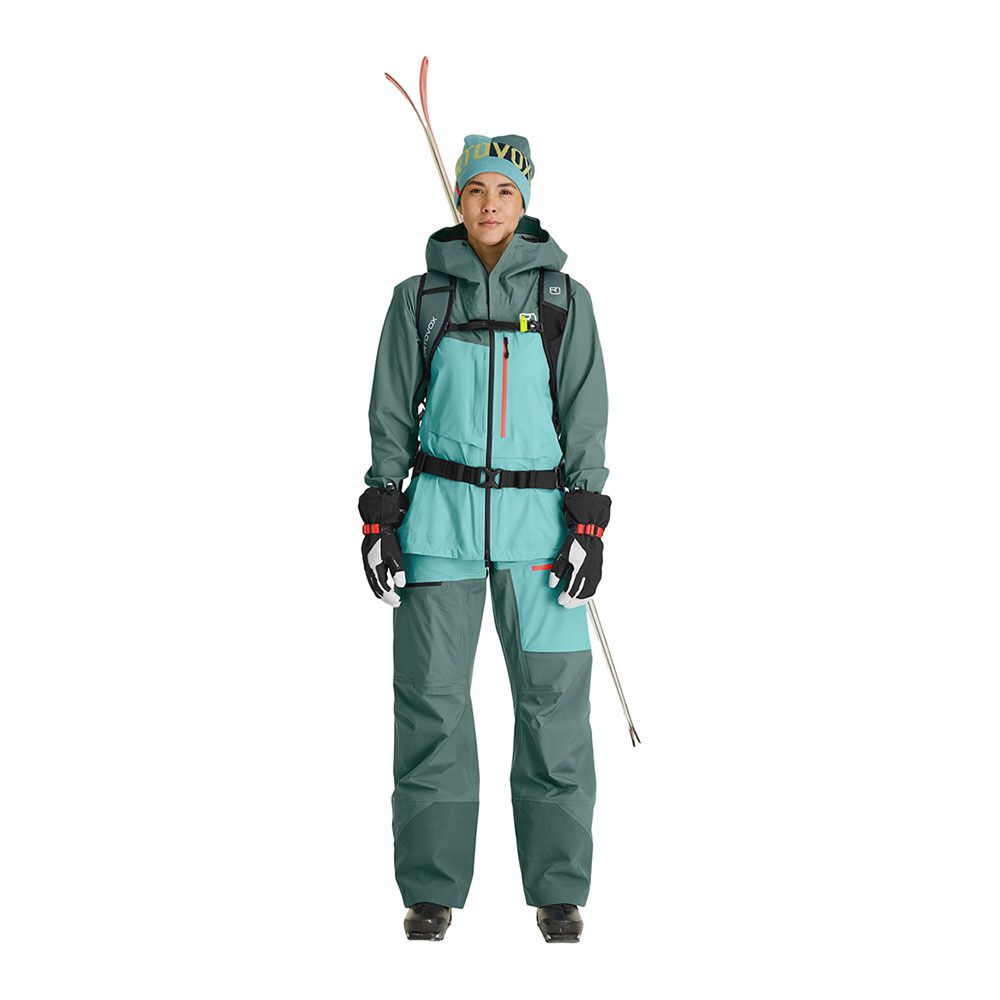 Ortovox 3L RAVINE SHELL - Veste ski Femme ice waterfall