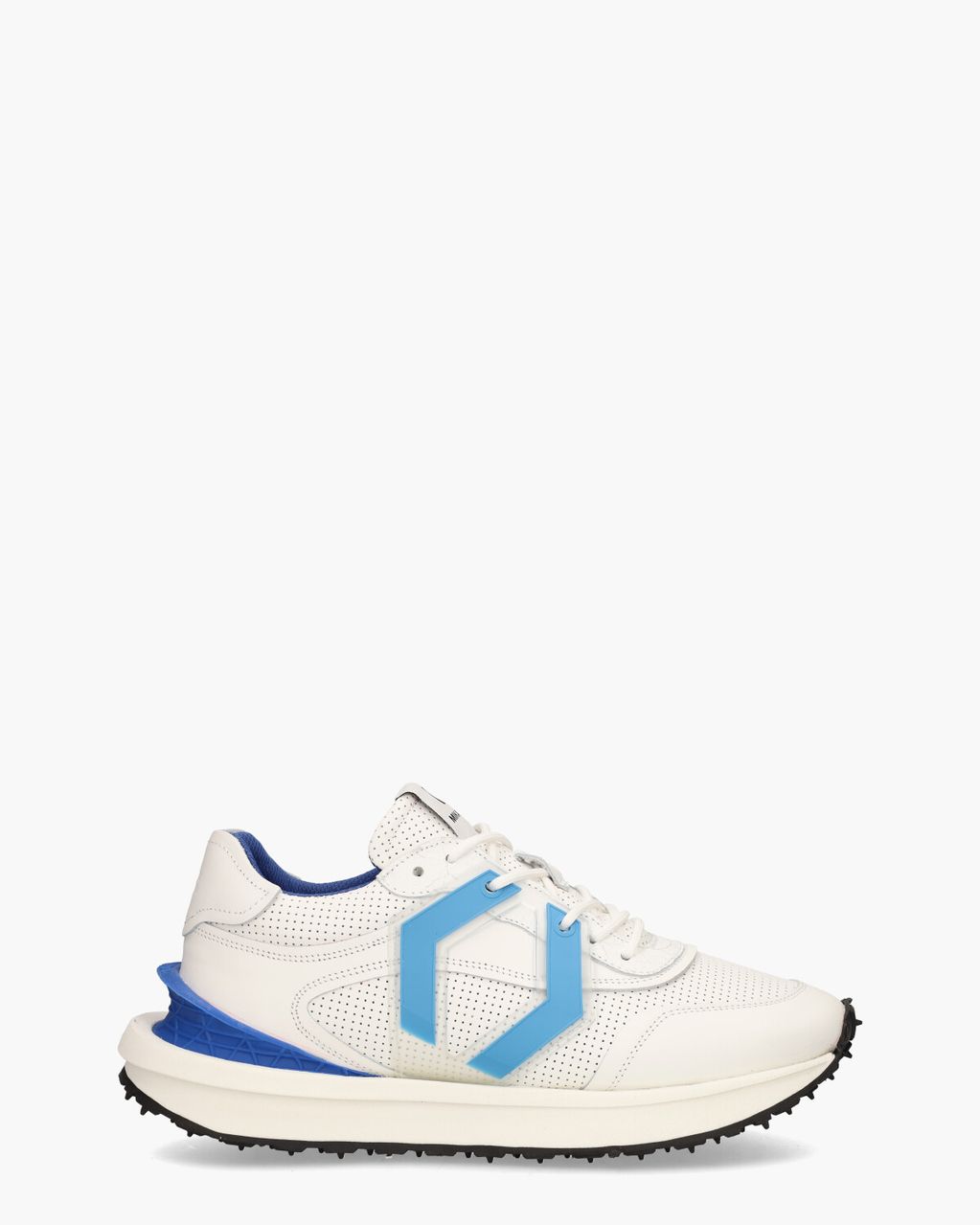 Mikakus 018 Wit/Blauw Herensneakers