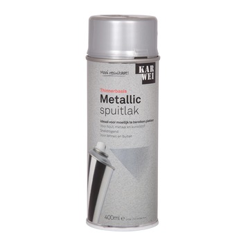KARWEI spuitlak zijdeglans metallic zilver 400 ml