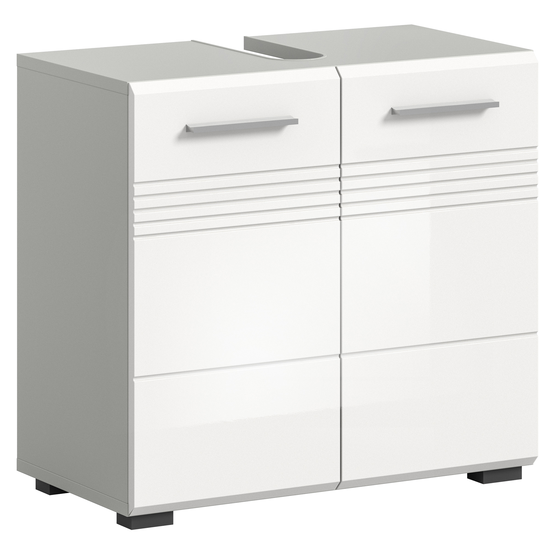 Waschbeckenunterschrank COPA - weiß Hochglanz - 60 cm breit