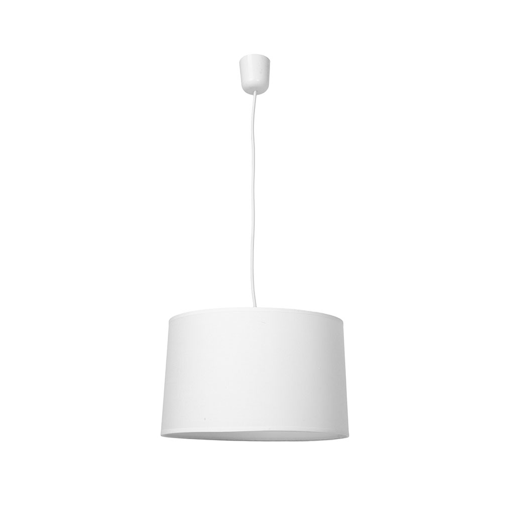 Suspension cylindre blanc 35cm