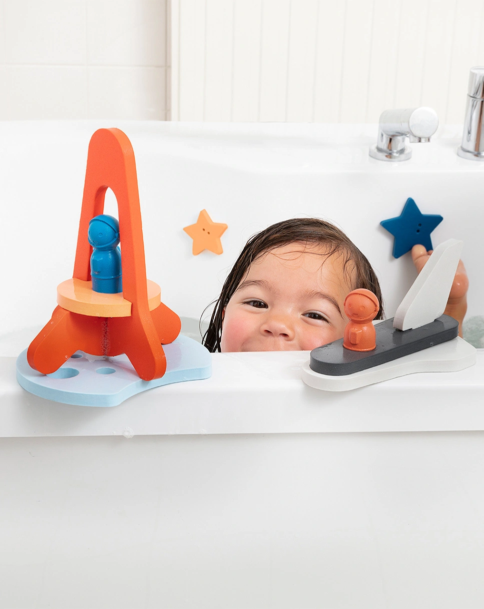 Badewannenspielzeug QUUTOPIA PUZZLE FRIENDS - TO THE MOON & BACK 11-teilig