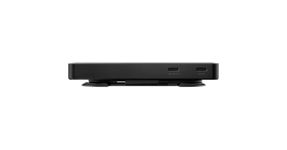 LenovoUSB-C-Travel Dock voor 2 schermen (met adapter) dockingstation  (Zwart)