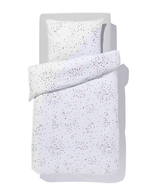 housse de couette coton doux enfant 140x200 pierres