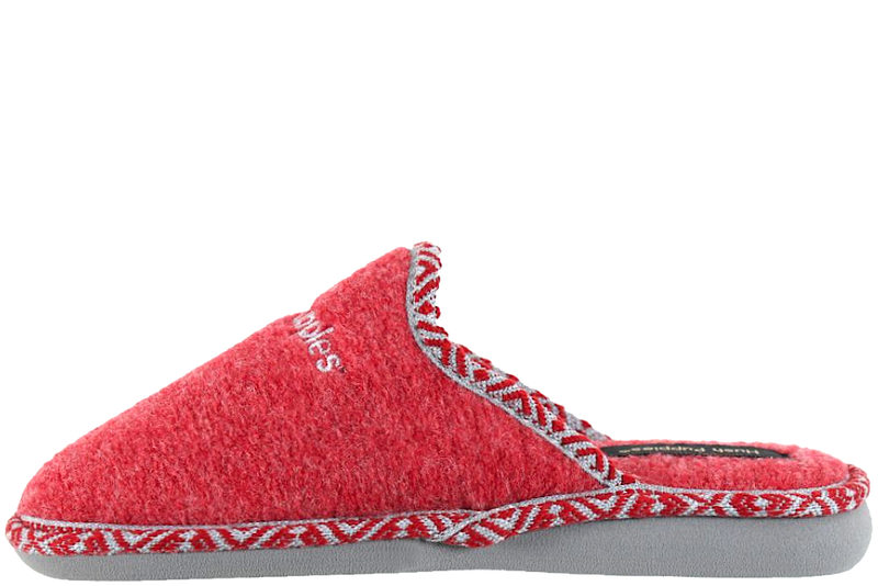 HUSH PUPPIES WOMENS LOLA HJEMMESKO I RØDT FILT