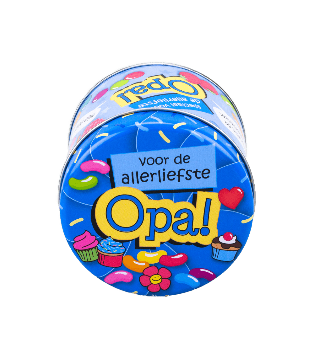 Snoepblik Opa 9cm
