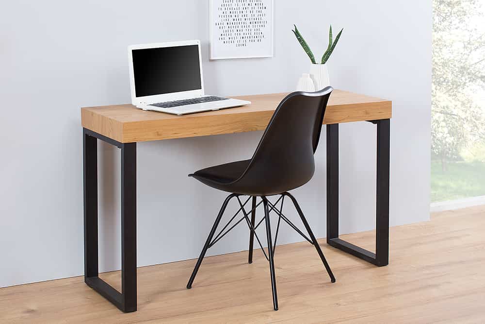 Design Konsole OAK DESK 120cm Eiche Vintage Metallgestell Schreibtisch