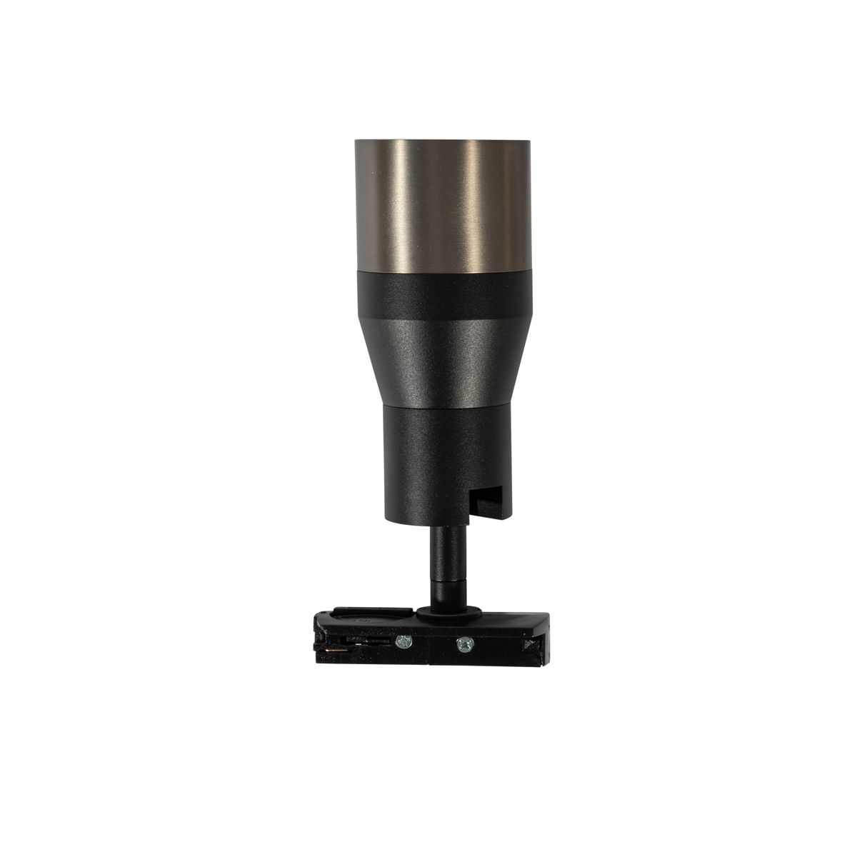 Moderne spot zwart met gunmetal voor railsysteem 1-fase GU10 50mm  - Iconic Kohua