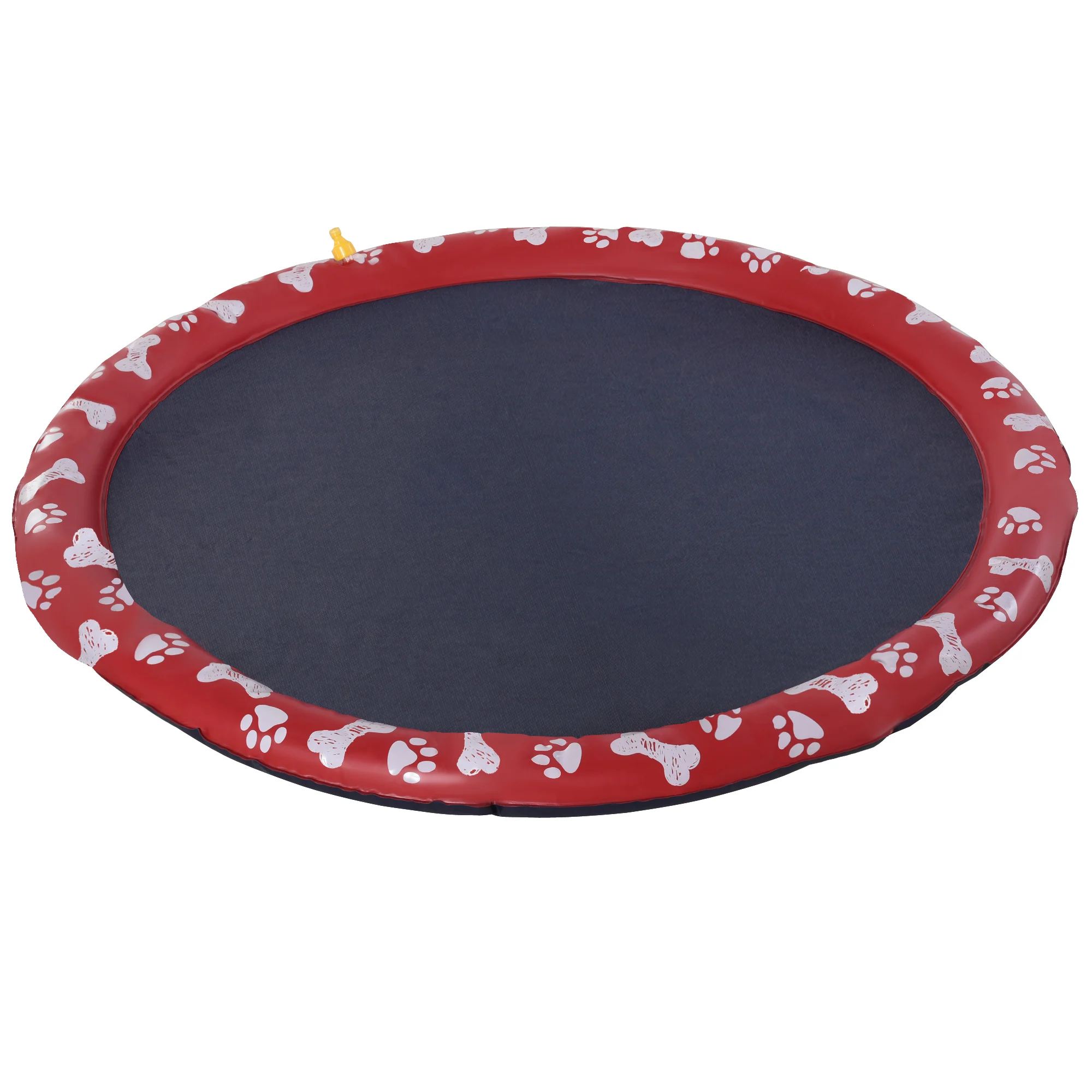 Tapete de água PawHut para animais de estimação, vermelho e azul