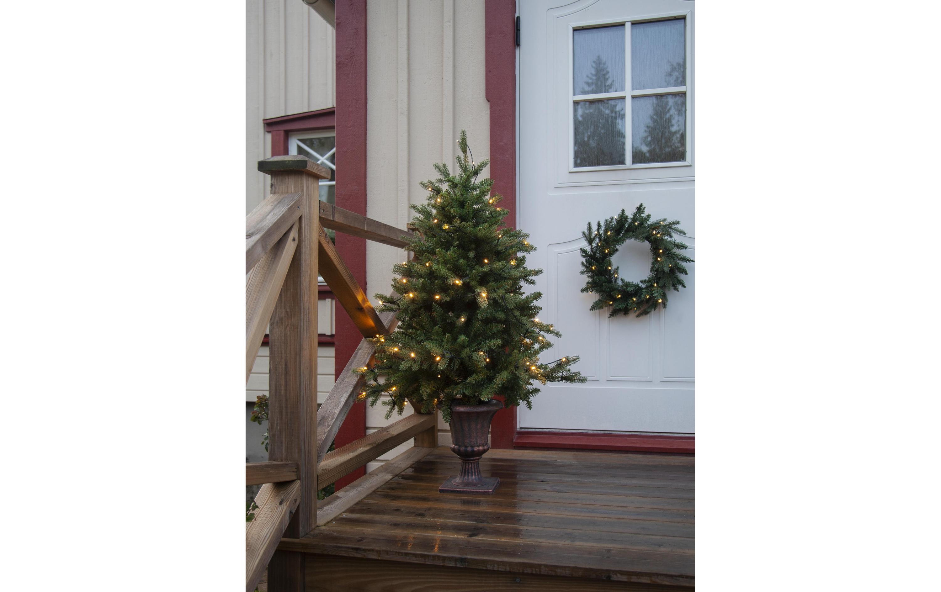 Weihnachtsbaum Byske, 80 LED, 120 cm, Grün<br>Weihnachtsbaum mit LED's
