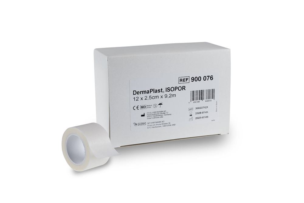 DERMAPLAST Fixierpflaster 2.5cmx9.2m Vlies weiss 12 Stk
