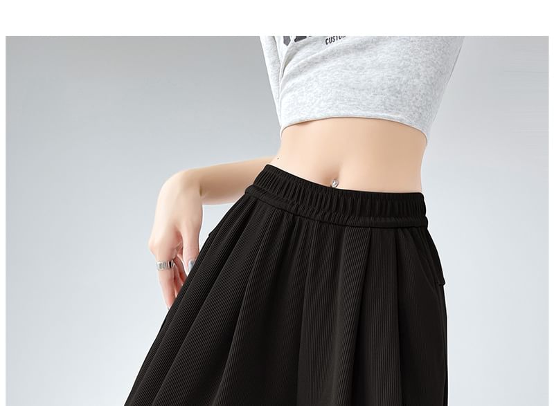 Colarseo - Hoge taille effen wijde joggingbroek (verschillende designs)