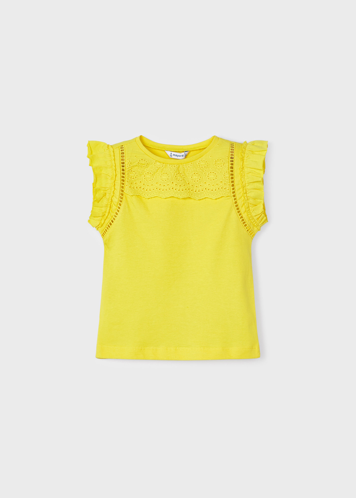 Camiseta regata de algodão sustentável para meninas
