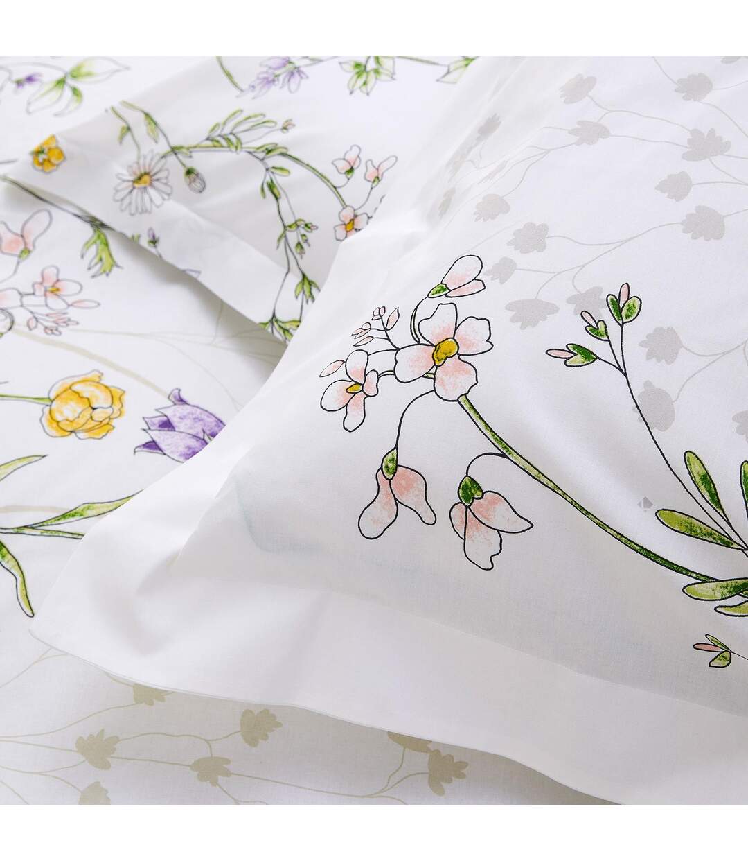 Housse de couette 260x240 cm coton FOLIFLORA Blanc