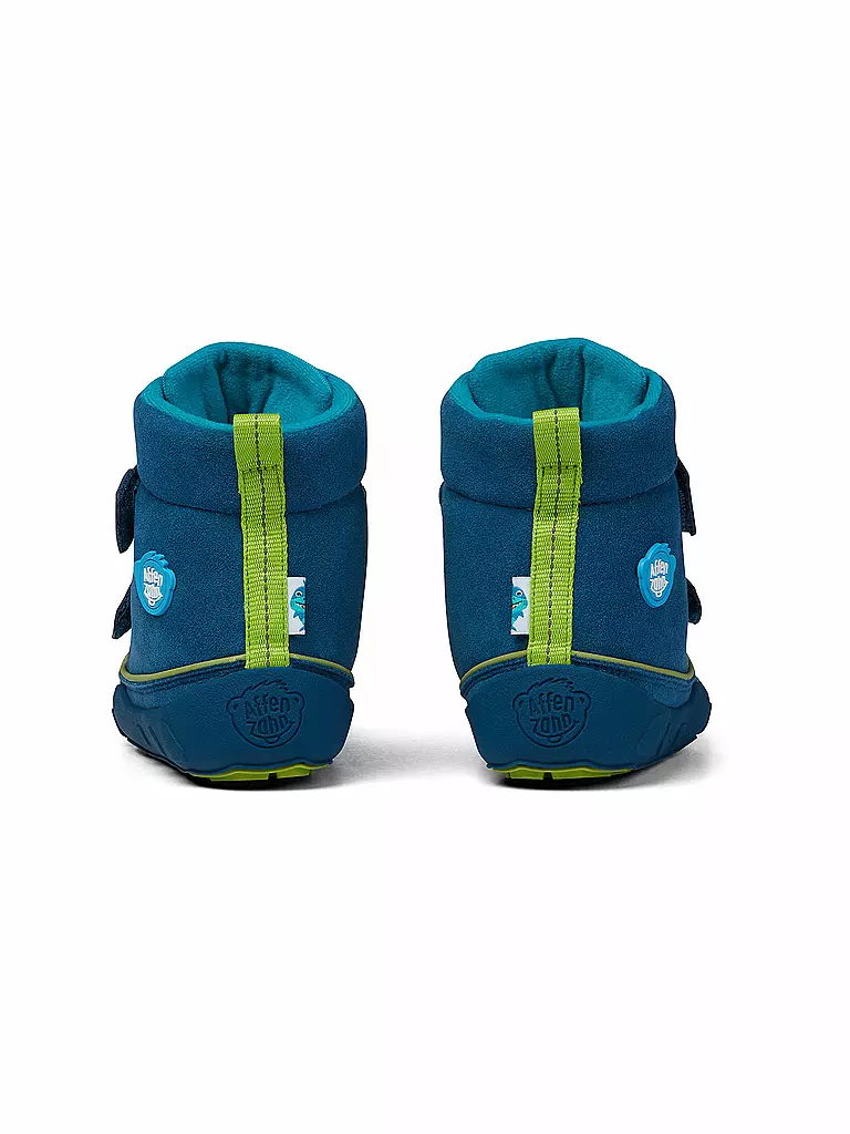 AFFENZAHN Kinder Barfußschuhe - Boots Hai Jump Midboot  blau