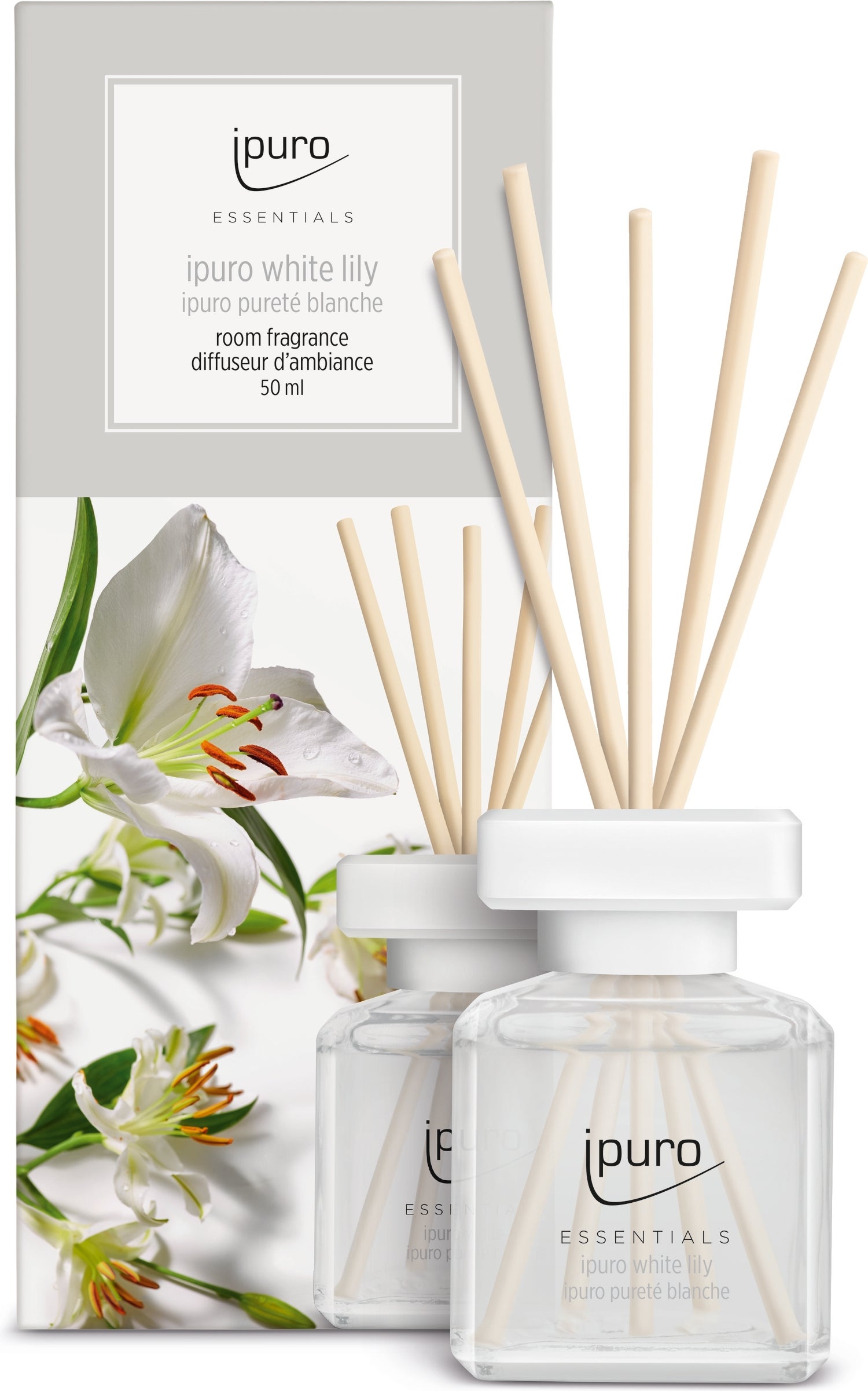 Ipuro geurstokjes Essentials White Lily 50 ml