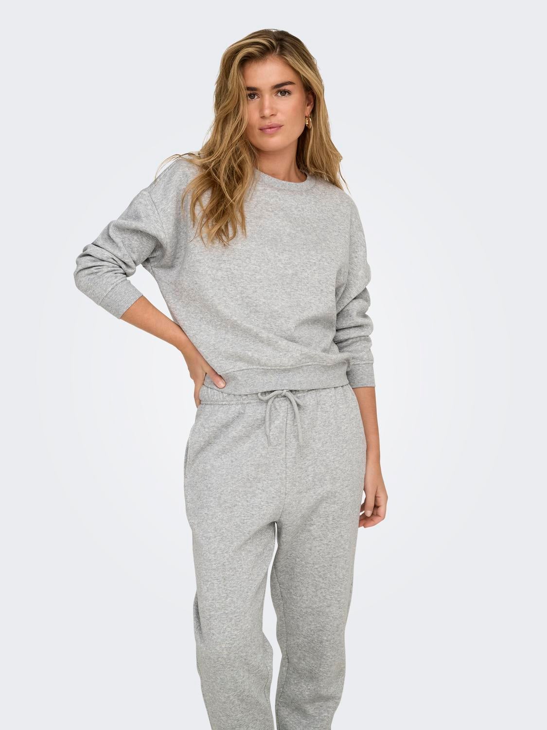 ONLSWEAT Sweatshirt Light Grey Melange