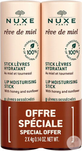 Nuxe Rêve De Miel Stick Lèvres Hydratant 2x4g