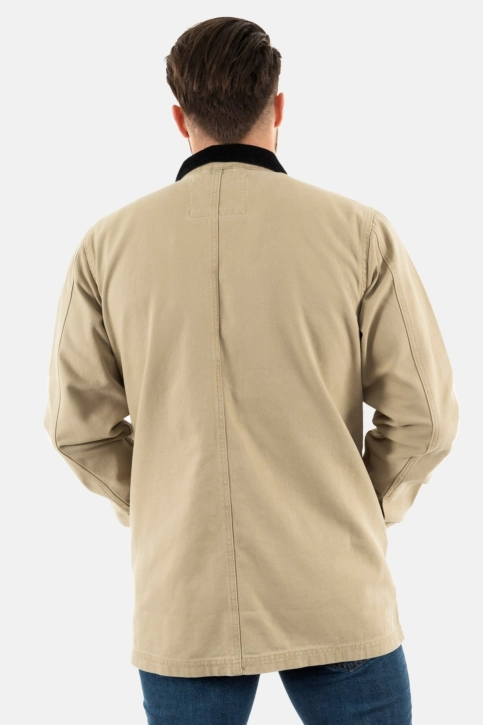 blousons et vestes dickies duck canvas summer chore f021 desert sand