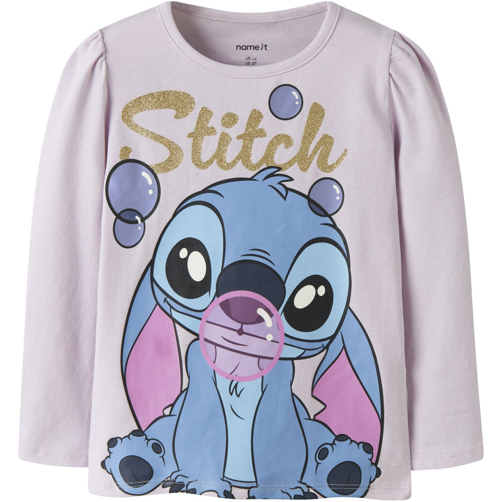 Køb Name It Lavender Fog Nmffufu Stitch Ls Top Box Wdi