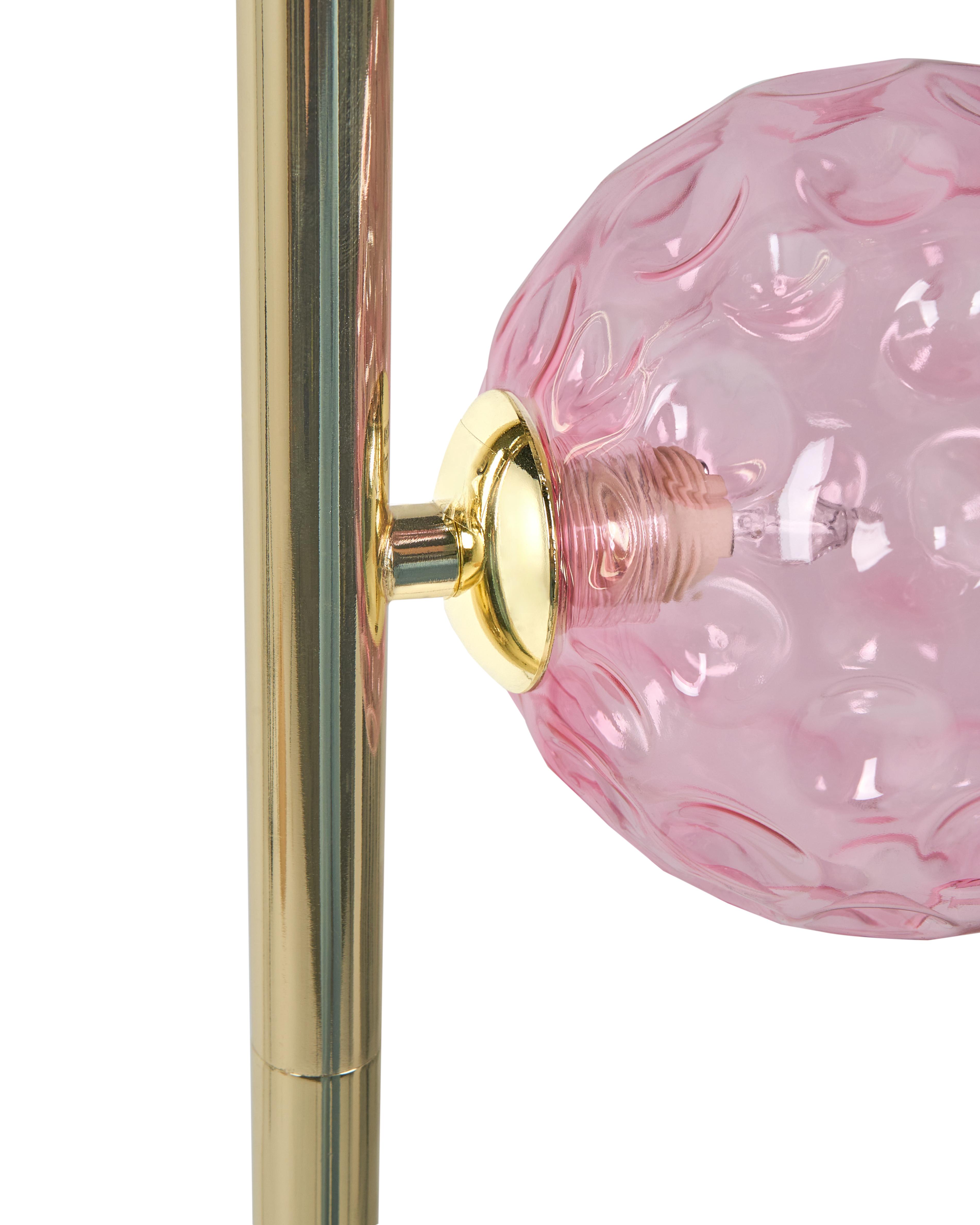 Staande lamp ANADYR Glas Roze