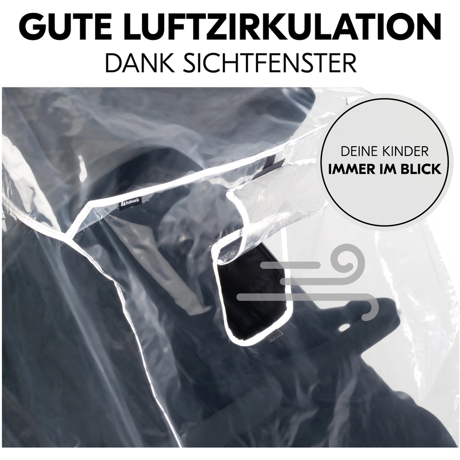 hauck Regenschutz Geschwisterwagen Duo