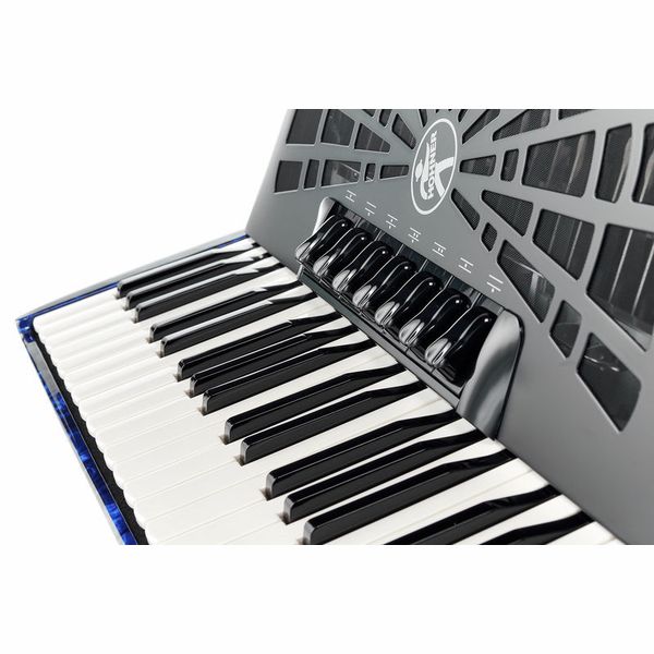 Hohner Bravo III 96 silent key blue