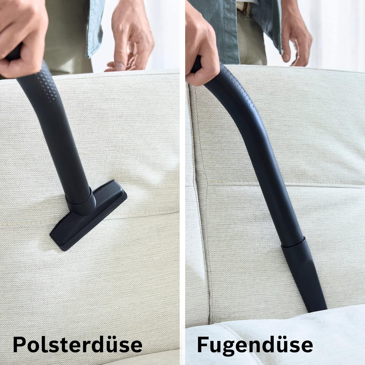 Bosch Hausgeräte Staubsauger mit Beutel Serie 4 BGD38RD1H, nachhaltig, Hygiene-Filter, 10 Jahre Motorgarantie, Hartbodendüse, Zubehör-Clip, Polsterdüse, Fugendüse, hohe Saugkraft, 600 W, rot