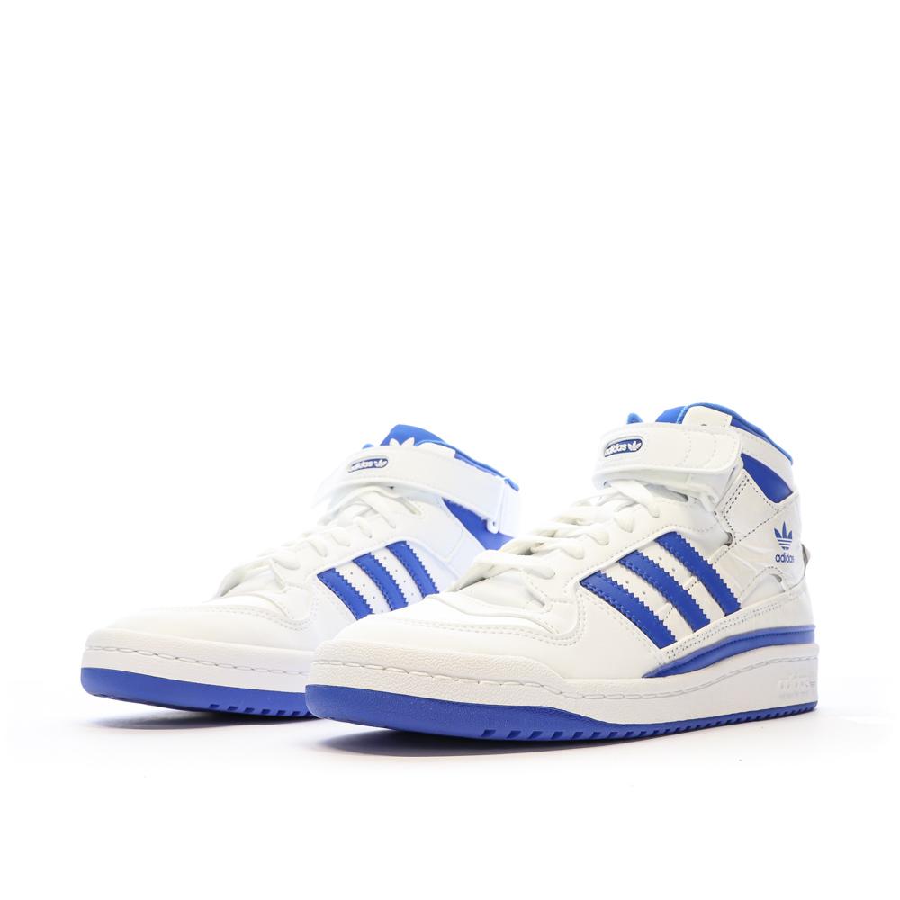 Adidas Baskets Blanc/Bleu Garçon Adidas Forum Mid