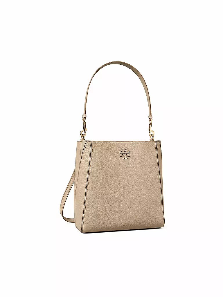 TORY BURCH Ledertasche - Bucket Bag GRAW creme