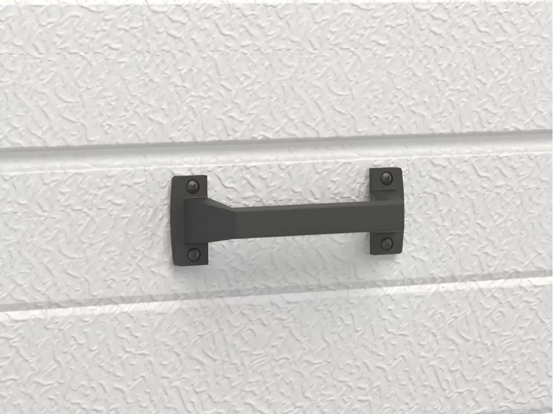 Porte de garage sectionnelle effet rainuré anthracite motorisée L254 x H218 cm - NORIA