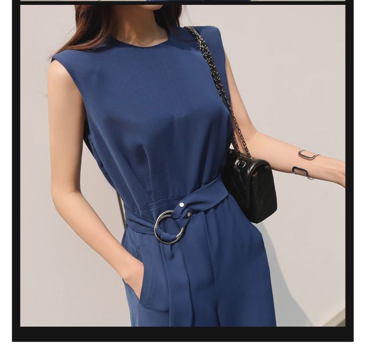 Arabesquito - Mouwloze jumpsuit met wijde pijpen