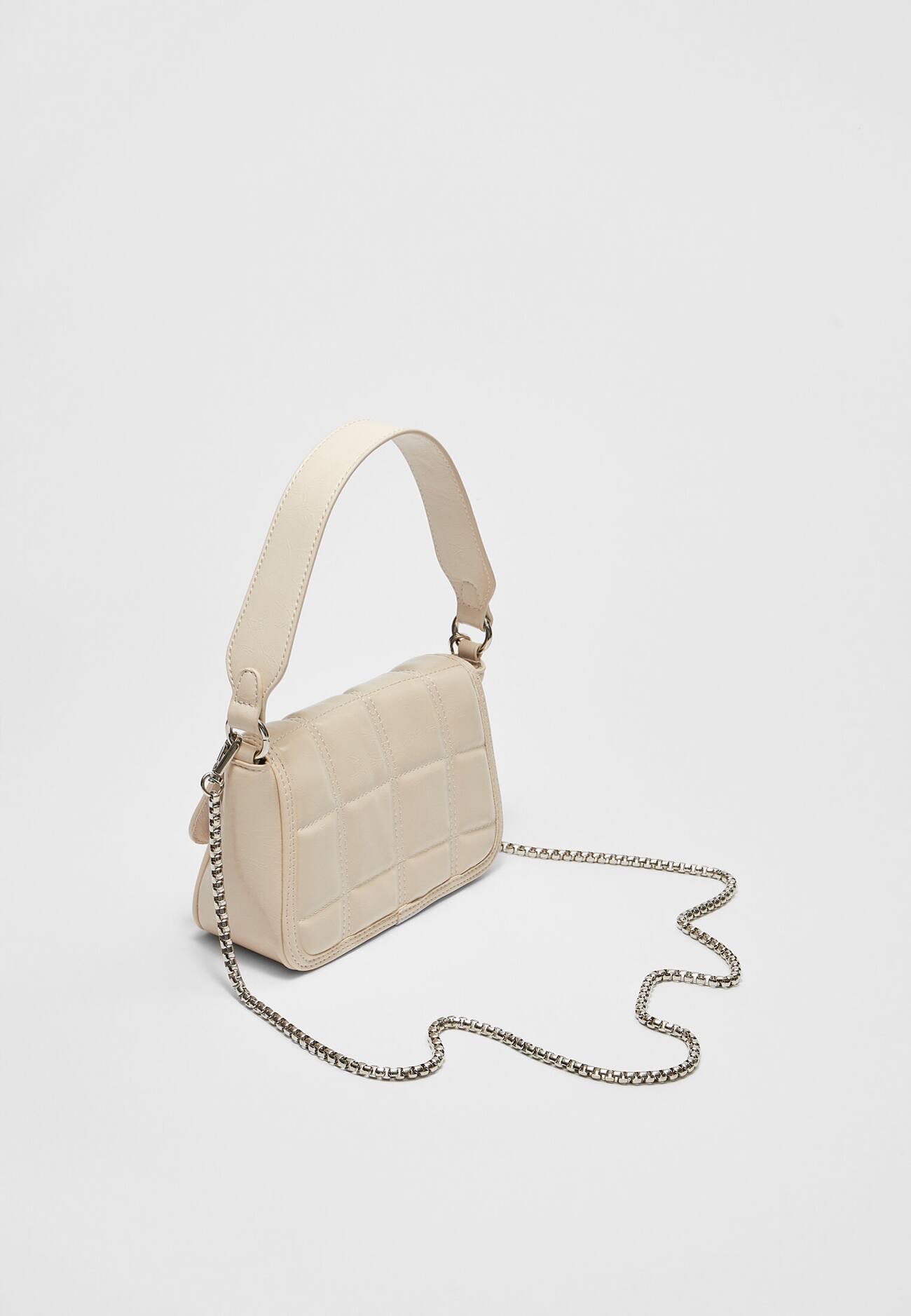 Bolsa acolchoada brilhante
