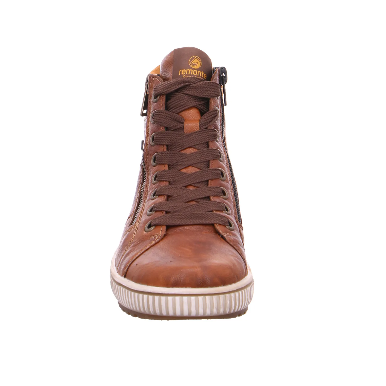 REMONTE Mid Cut Sneaker Cognac Leder  mit TEX Membrane