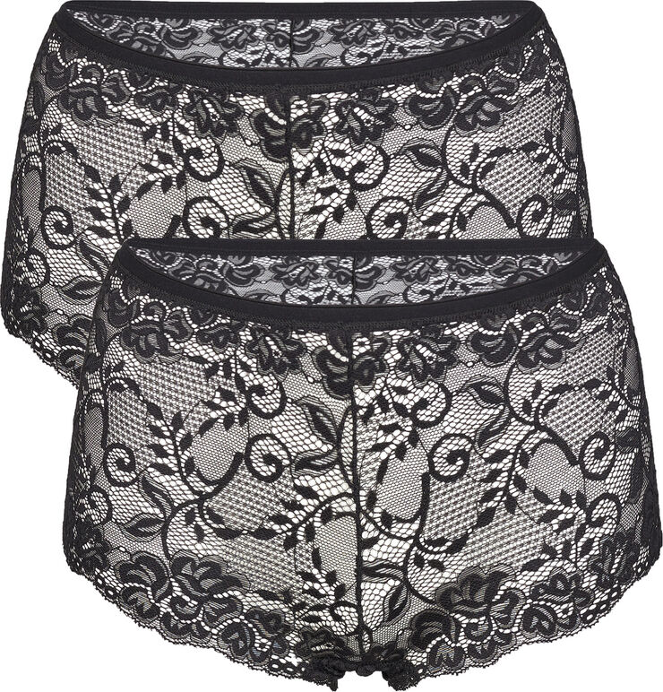 Magasin du Nord Collection Lace Shorts - Mina 2 PK Sort