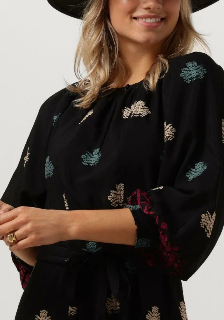 VANESSA BRUNO zwarte vanessa bruno midi jurk arabelle