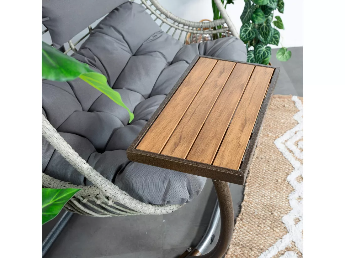 Table d'appoint pour fauteuil suspendu naturel SOUTH BEACH