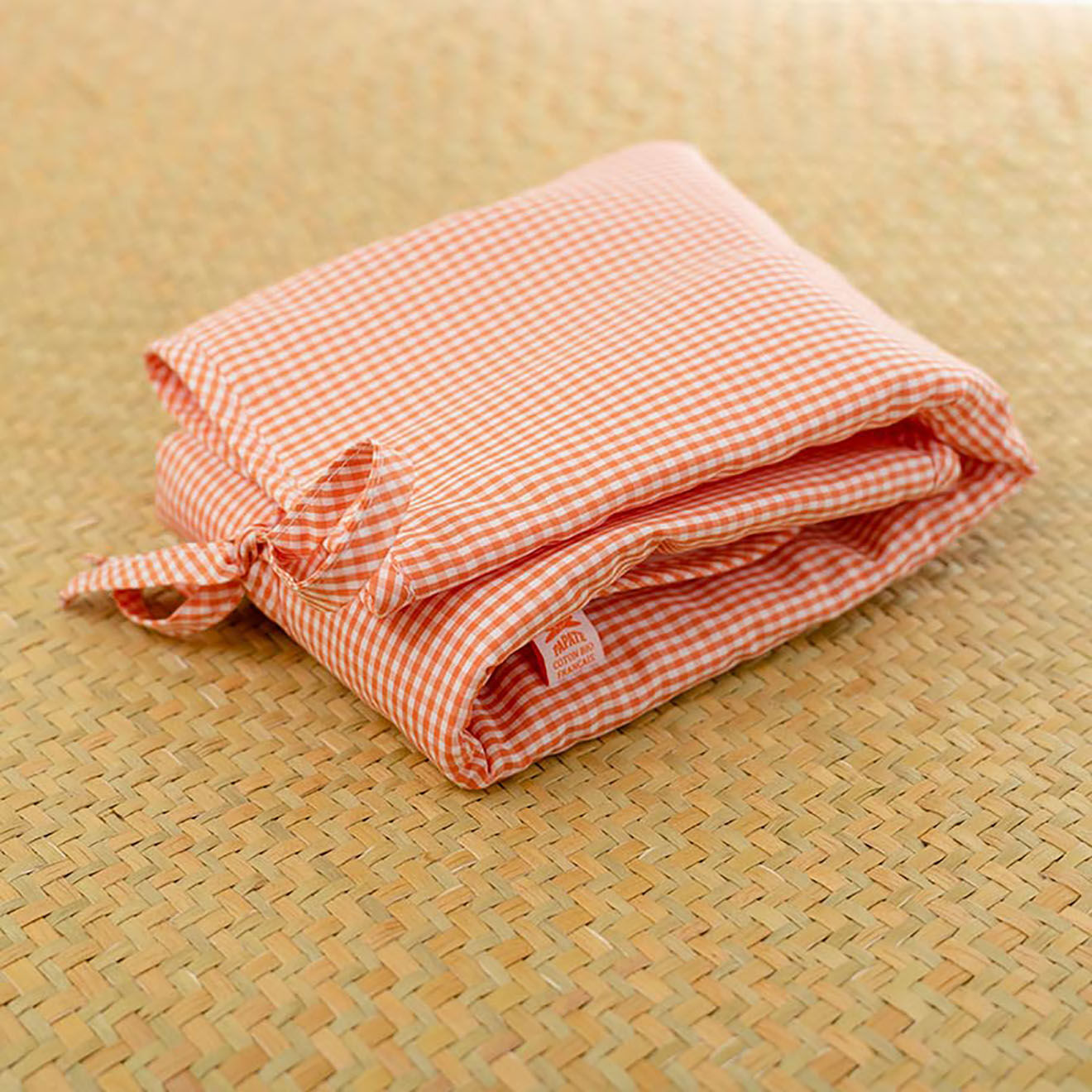 Papate Tapis à Langer Nomade en Coton Bio vichy - 65x42 cm