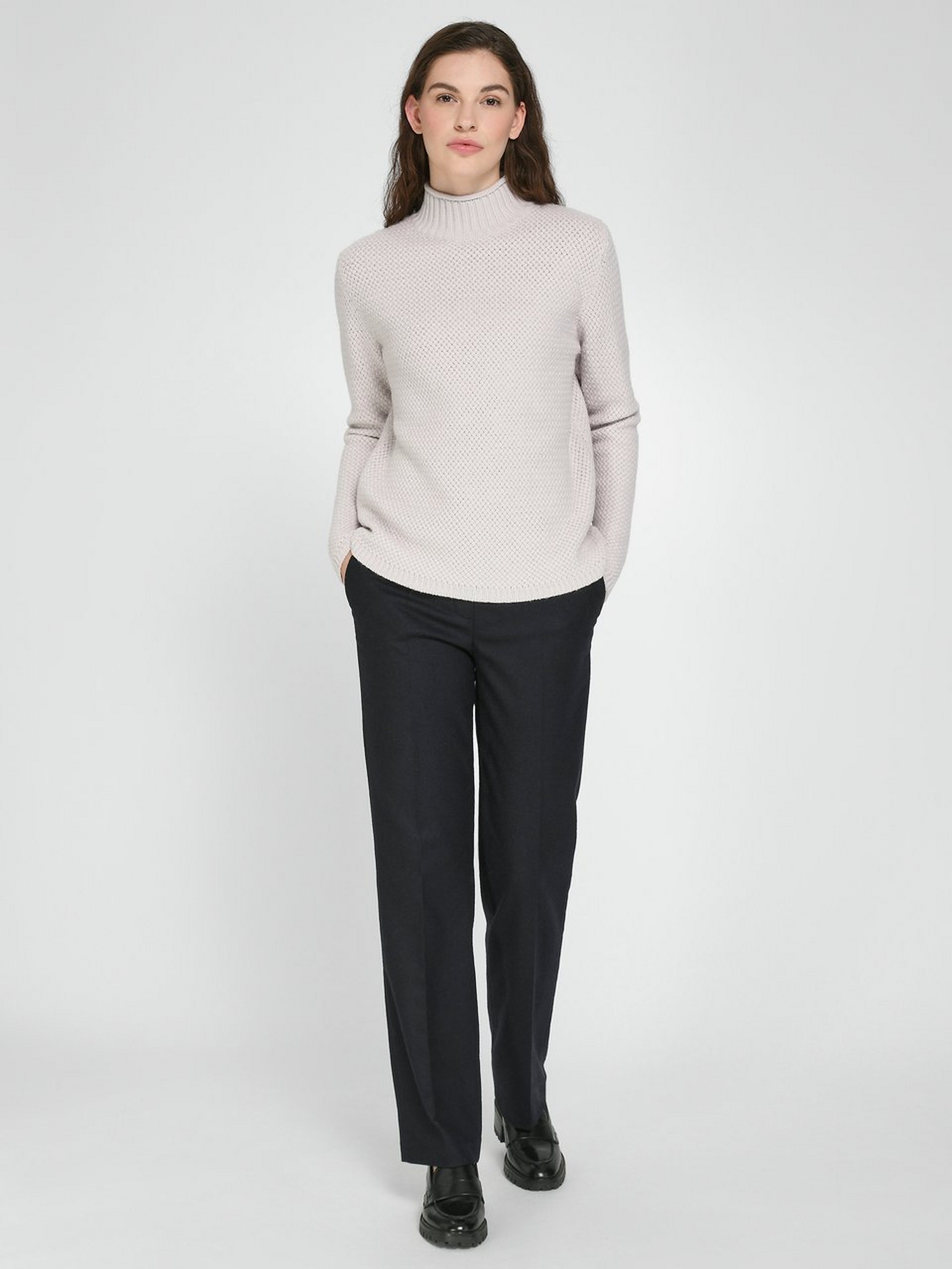 Pullover mit Stehkragen