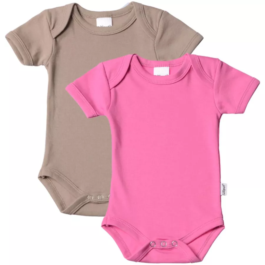 Liliput Baby-Body (Set, 2-tlg.) coffee, pink