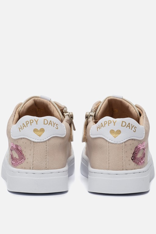 Shoesme Zwaan Babyschoenen beige Leer