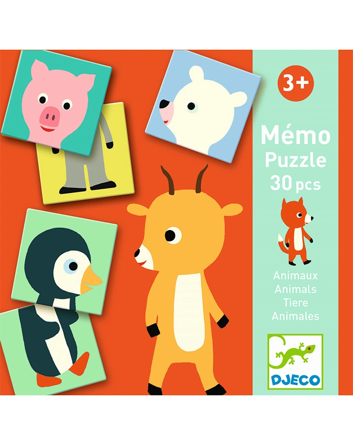 Memospiel ANIMO-PUZZLE 30-teilig in bunt
