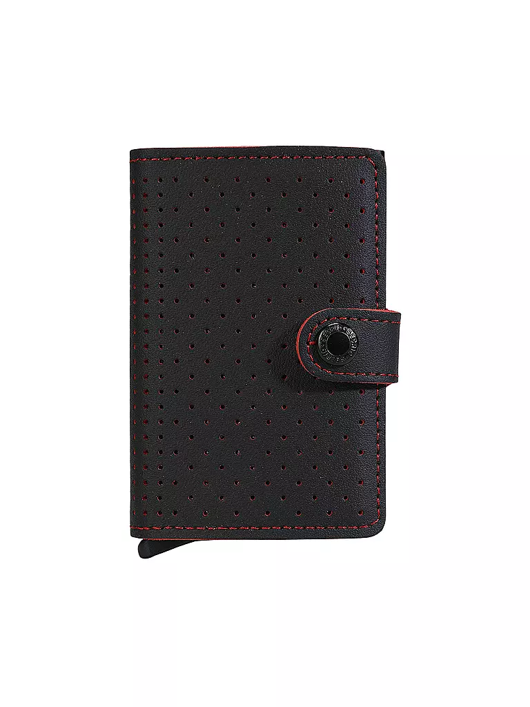 SECRID Geldbörse - Miniwallet Perforated Mini Black schwarz
