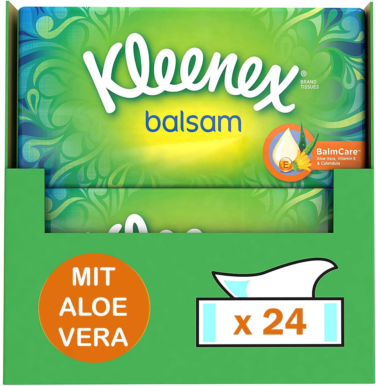 Kleenex Balsam Taschentücher Kosmetiktücher Aloe Vera & Calendula